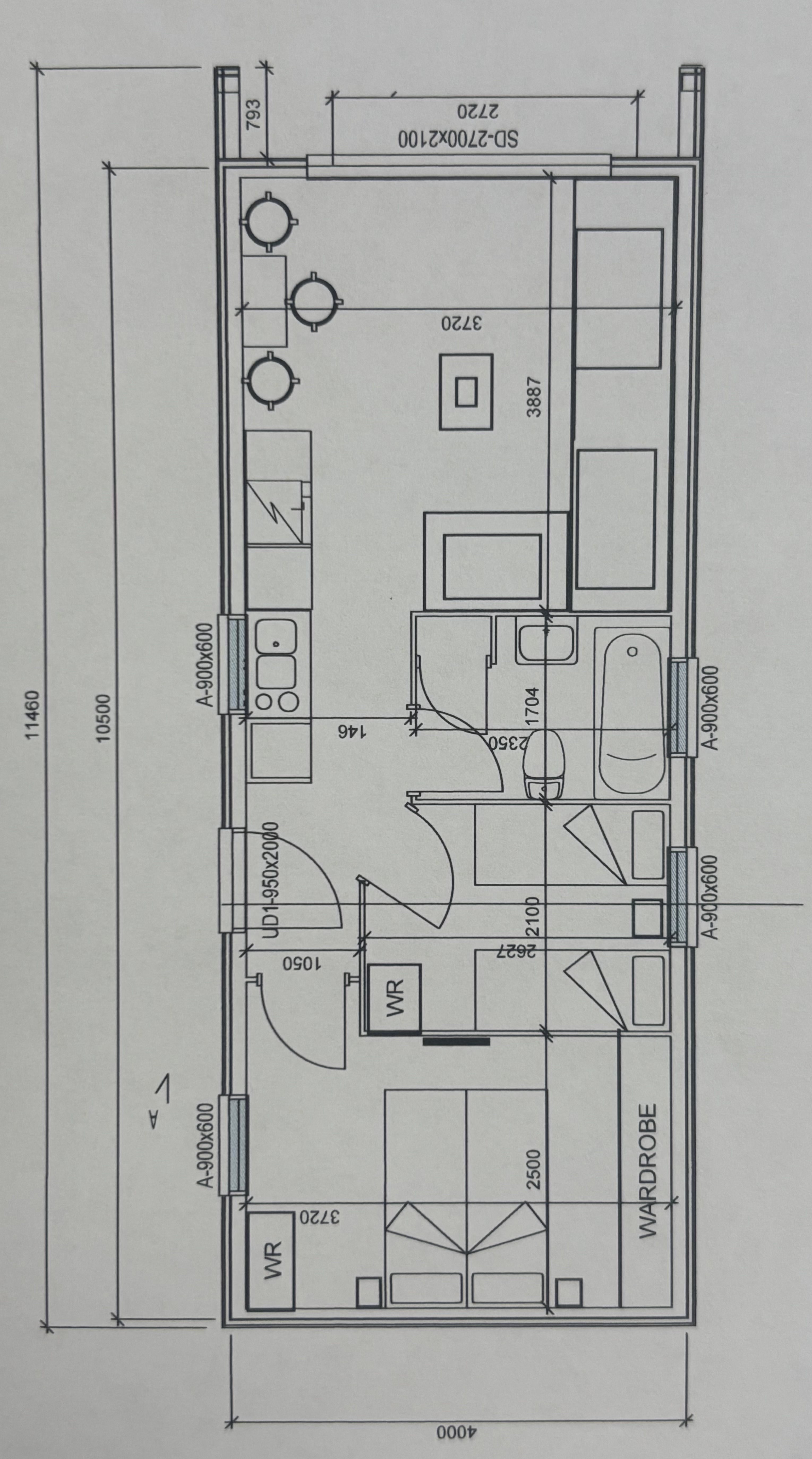 2 Bed Barn Deluxe Floor Plan